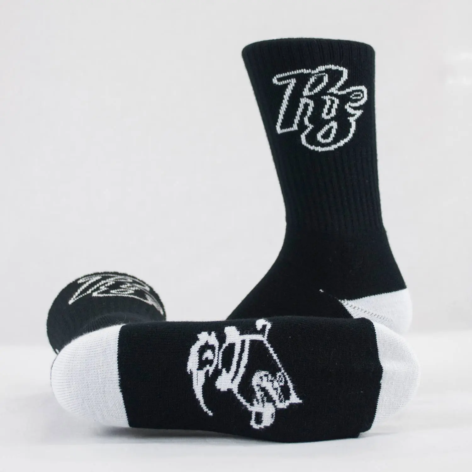 Branded Socks Glow in The Dark Custom Socks Sample