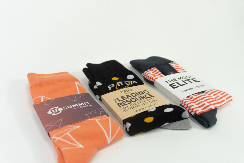 Custom Socks as Swag Ideas for Events